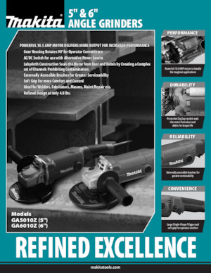 Úhlové brusky Makita GA6010Z