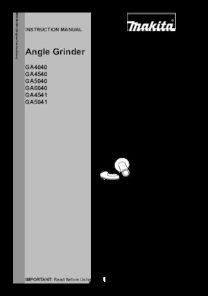 Úhlové brusky Makita GA5040