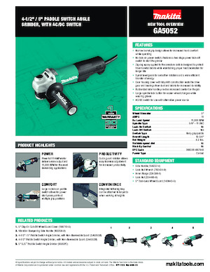 Úhlové brusky Makita GA5052 