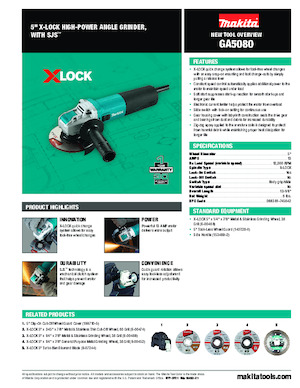 Úhlové brusky Makita GA5080