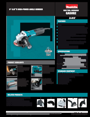 Úhlové brusky Makita GA5092