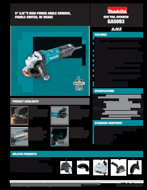 Úhlové brusky Makita GA5093