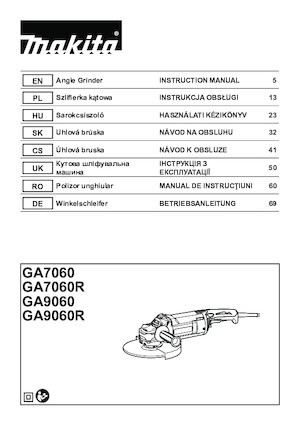 Úhlové brusky Makita GA7060R 