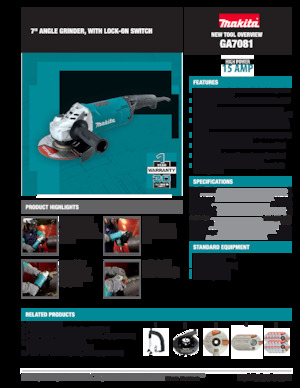 Úhlové brusky Makita GA7081