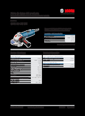 Úhlové brusky Bosch GWS 13-125 CIE
