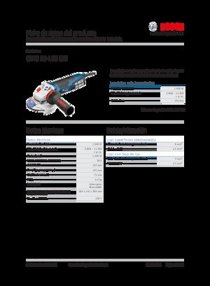Úhlové brusky Bosch GWS 19-125 CIE