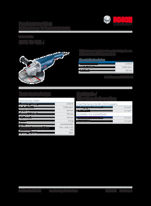 Úhlové brusky Bosch GWS 20-230 J