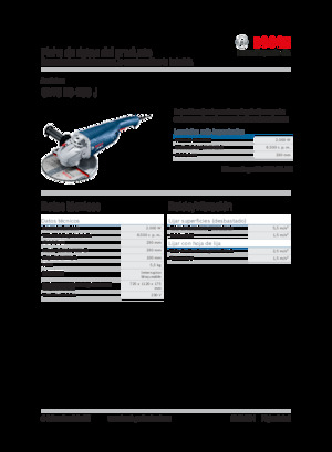 Úhlové brusky Bosch GWS 20-230 J