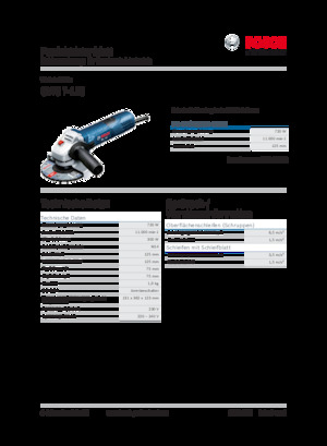 Úhlové brusky Bosch GWS 7-125