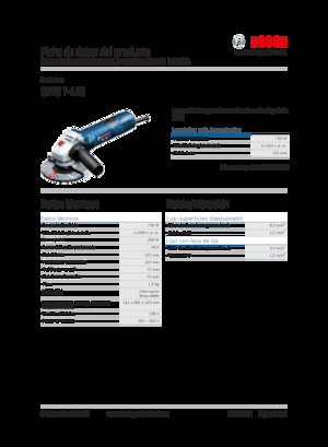 Úhlové brusky Bosch GWS 7-125