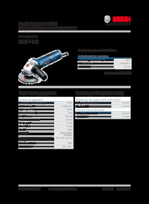 Úhlové brusky Bosch GWS 7-125