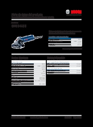 Úhlové brusky Bosch GWS 9-115 S
