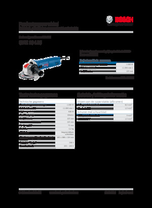 Úhlové brusky Bosch GWX 10-125