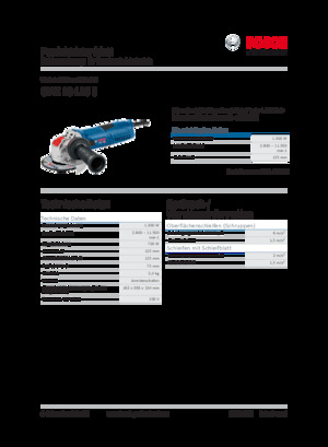 Úhlové brusky Bosch GWX 13-125 S