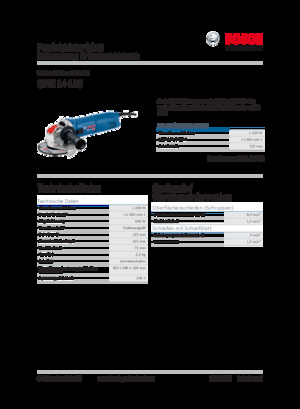 Úhlové brusky Bosch GWX 14-125