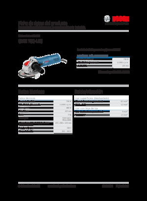 Úhlové brusky Bosch GWX 750-125