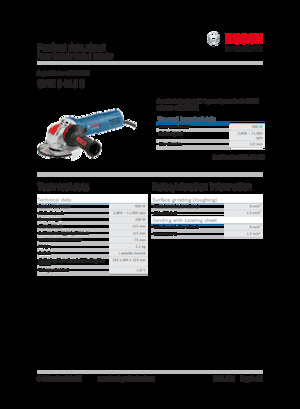 Úhlové brusky Bosch GWX 9-115 S