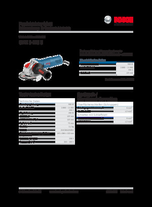 Úhlové brusky Bosch GWX 9-125 S