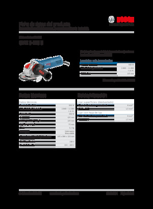 Úhlové brusky Bosch GWX 9-125 S