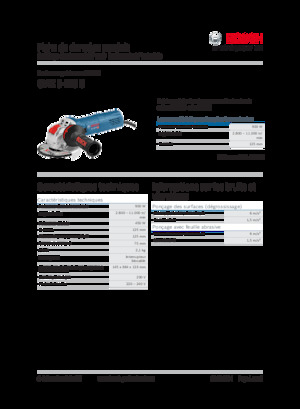 Úhlové brusky Bosch GWX 9-125 S