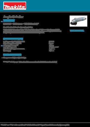 Úhlové brusky Makita N9500N