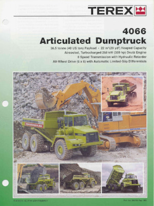 Kloubové dampry Terex 4066