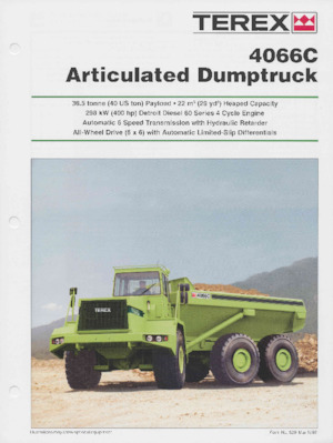 Kloubové dampry Terex 4066C