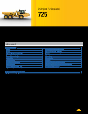 Kloubové dampry Caterpillar 725
