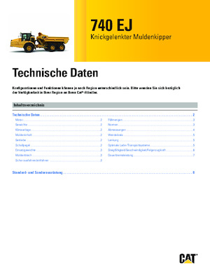 Kloubové dampry Caterpillar 740 EJ