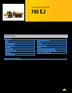 Kloubové dampry Caterpillar 740 EJ