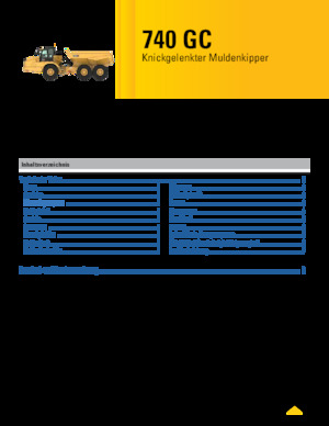 Kloubové dampry Caterpillar 740 GC