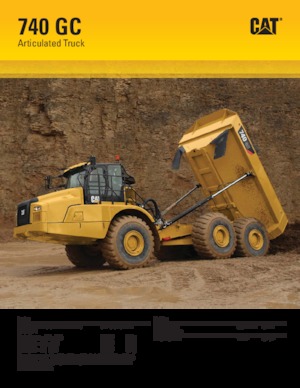 Kloubové dampry Caterpillar 740 GC