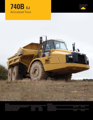 Kloubové dampry Caterpillar 740B-EJ