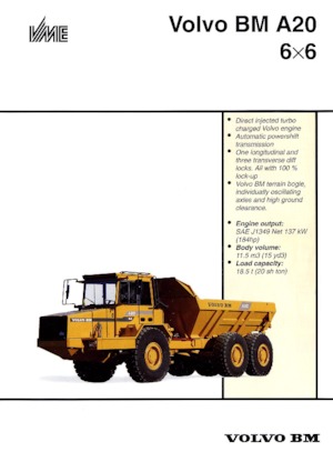 Kloubové dampry Volvo A 20 6x6