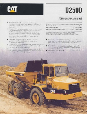 Kloubové dampry Caterpillar D 250 D
