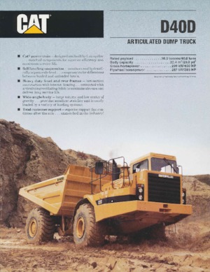 Kloubové dampry Caterpillar D 40 D