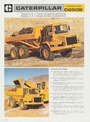 Kloubové dampry Caterpillar D250B