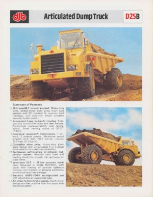 Kloubové dampry Caterpillar D25B
