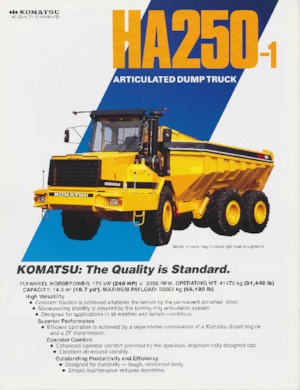 Kloubové dampry Komatsu HA250-1