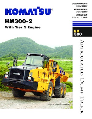 Kloubové dampry Komatsu HM300-2