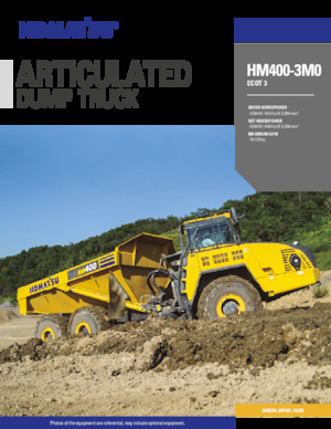 Kloubové dampry Komatsu HM400-3M0