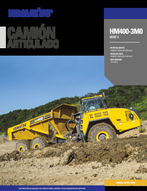 Kloubové dampry Komatsu HM400-3M0