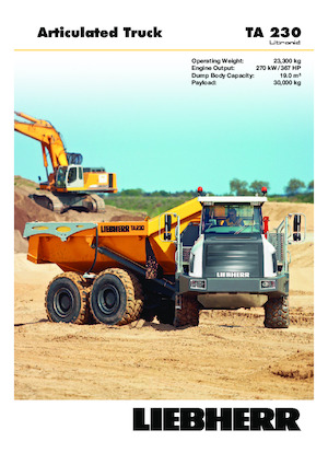 Kloubové dampry Liebherr TA 230