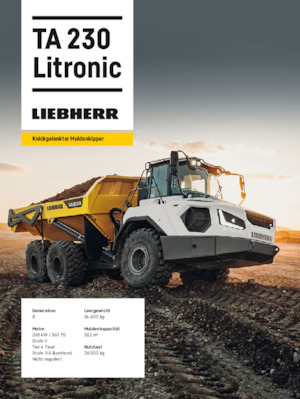 Kloubové dampry Liebherr TA 230 Litronic