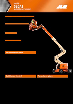 Kolové kloubové pracovní plošiny JLG 520AJ