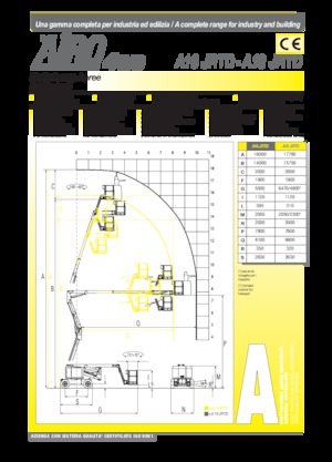 Kolové kloubové pracovní plošiny AIRO A16 JRTD