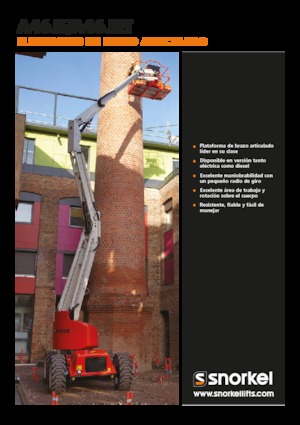 Kolové kloubové pracovní plošiny Snorkel A46JE