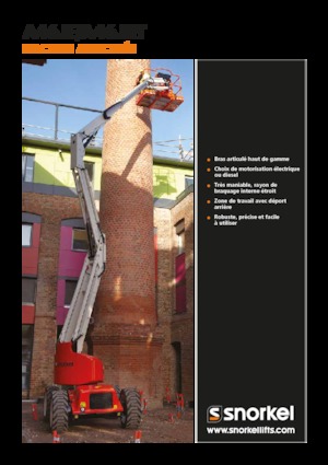 Kolové kloubové pracovní plošiny Snorkel A46JE