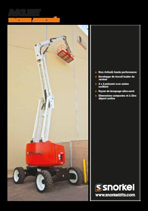 Kolové kloubové pracovní plošiny Snorkel A62JRT