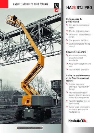 Kolové kloubové pracovní plošiny Haulotte HA26 RTJ PRO